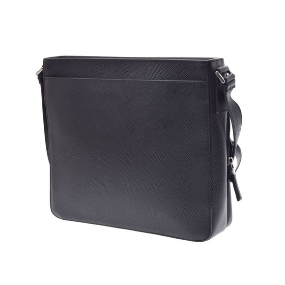 Prada Saffiano Black Shoulder Bag by - Picture 2 of 11